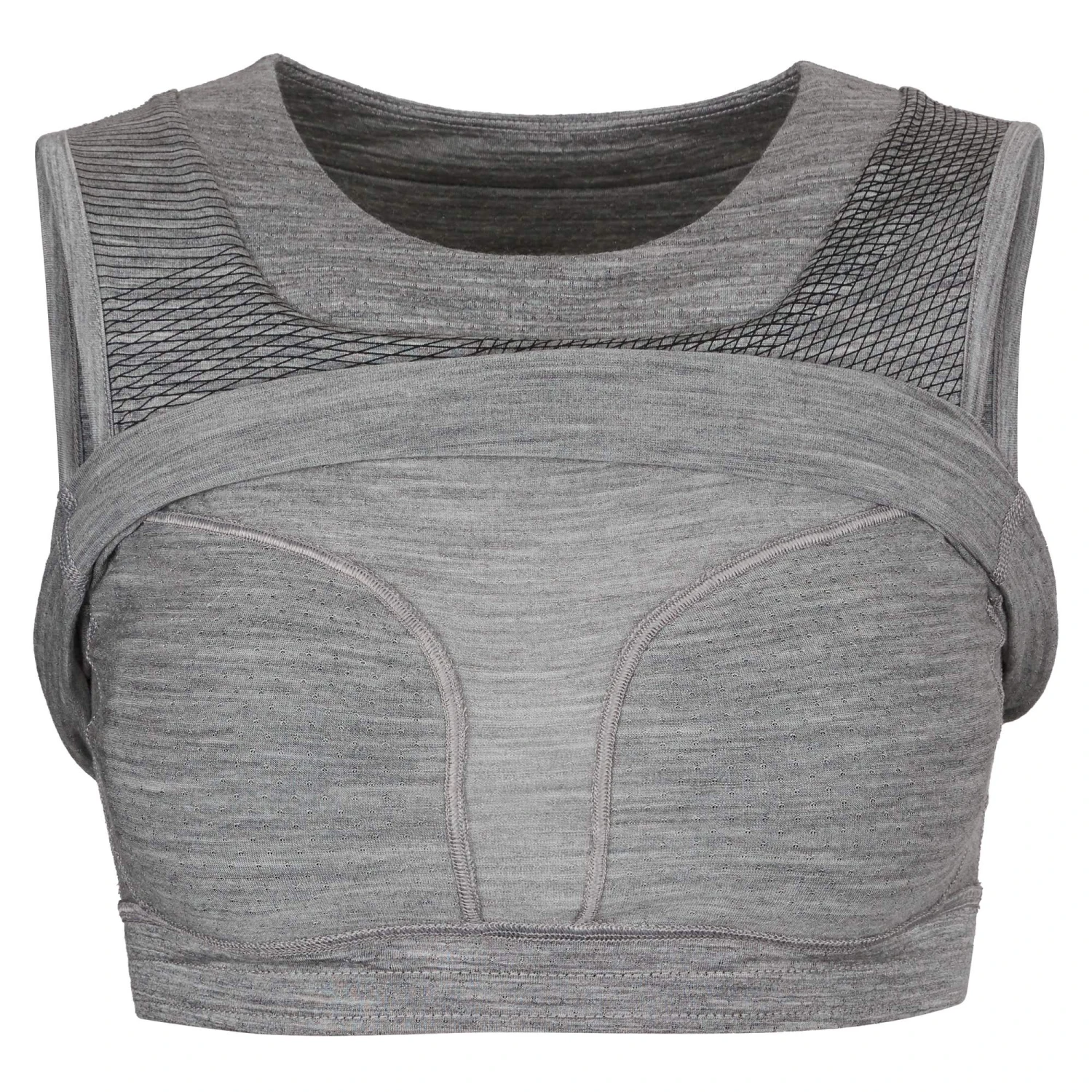 Icebreaker WOMEN ZONEKNIT CROPPED BRA-TANK GEODETIC Damen - Sport BH 3 Icebreaker WOMEN ZONEKNIT CROPPED BRA-TANK GEODETIC Damen - Sport BH – Bild 3